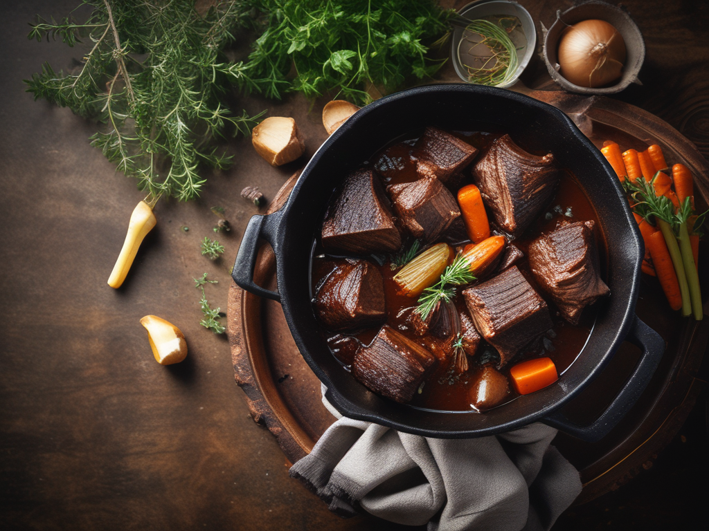Тушёные ребра в красном вине: рецепт, техника и советы